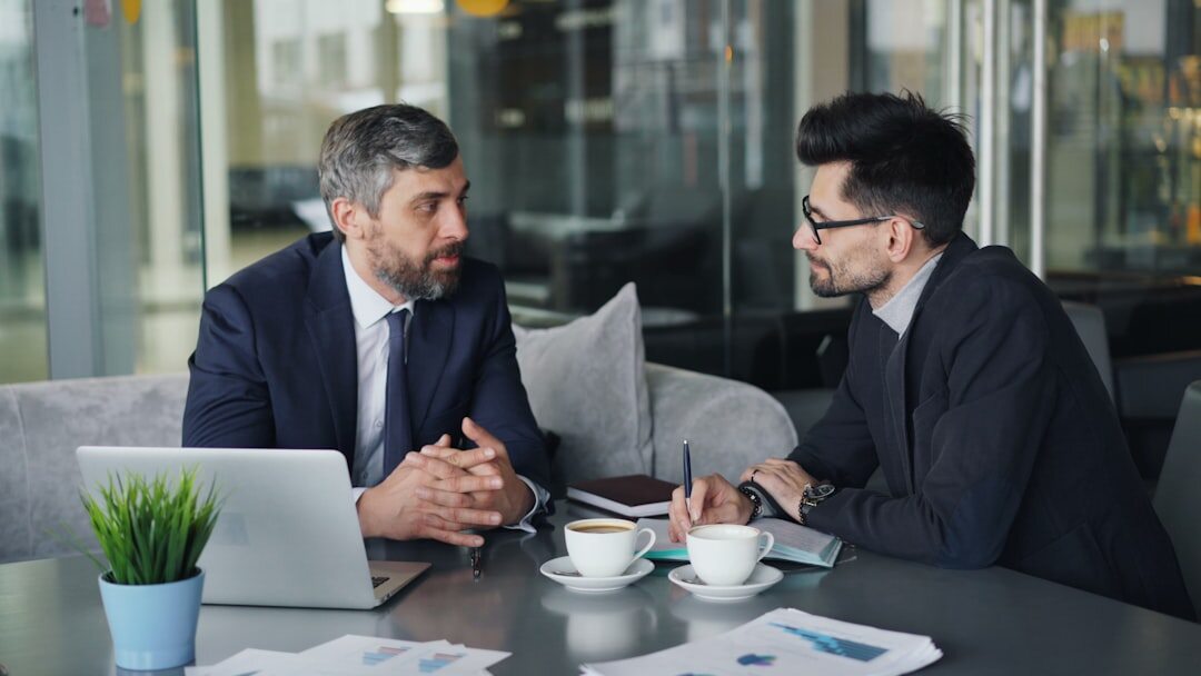 business team discussing insurance